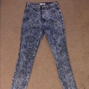 High Waisted Blue Jeans